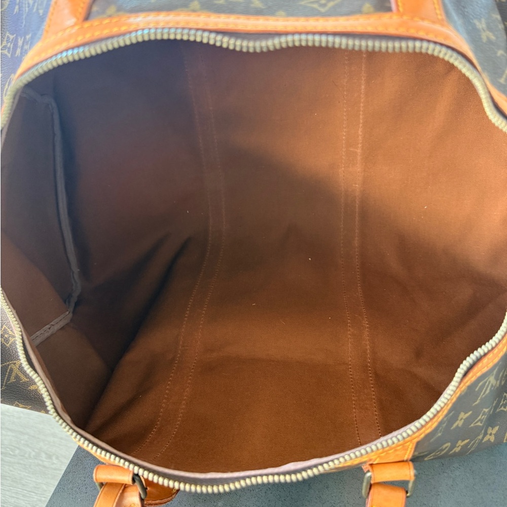 Louis Vuitton Monogram Duffel Bag in Brown and Tan - Picture 6 of 8
